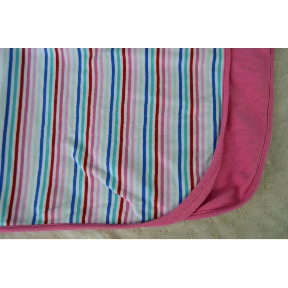 Sweet Peanut Baby Blanket Stripes Pink White Blue Red Organic Cotton 2015